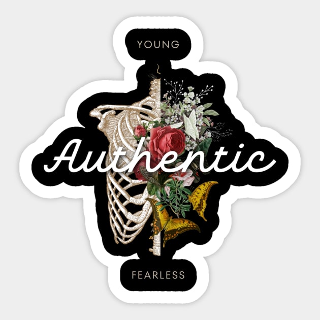 Authentic Sticker by Jay Bird The Nerd